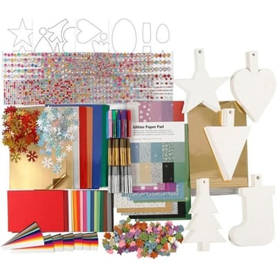 Kerst decoratie set, 1 set, kleuren assorti