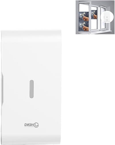 Raam-/deurtrilsensor - Glasbreuk sensor - Huisbeveiliging - Draadloze detectie - 100 meter bereik - Wit