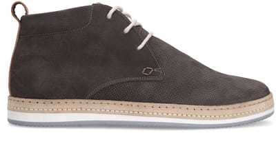No Stress - Heren - Taupe nubuck veterboots - Maat 42