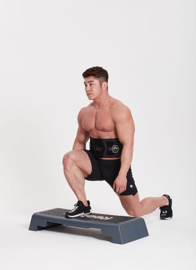 REAL EMS Champion Belt- Size XL - Electrical Muscular stimulation - ab muscles - back muscles - backpain relief