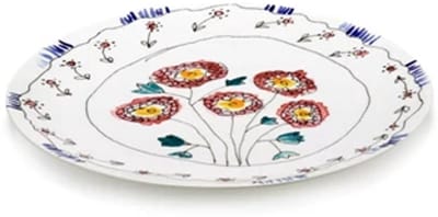 Serax Marni Midnight Flowers Anemone Milk plat bord / schaal D31cm rood / blauw