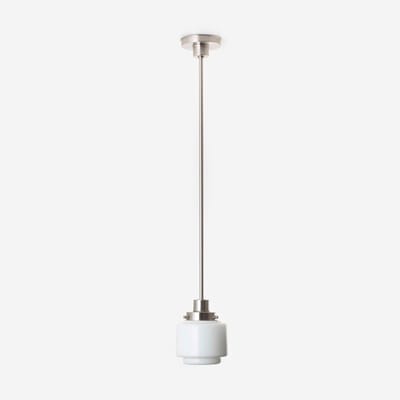 Hanglamp Getrapte Cilinder Small 20's Matnikkel - Art Deco Trade