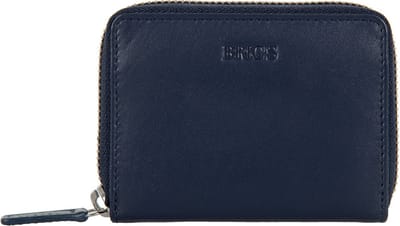 BRIC'S Leren Kaarthoes Portemonnee Bernina Card Holder Ocean Blue Donkerblauw