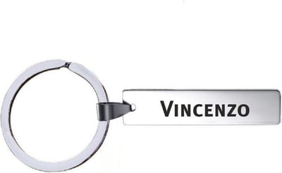 Sleutelhanger Met Naam - Vincenzo - RVS