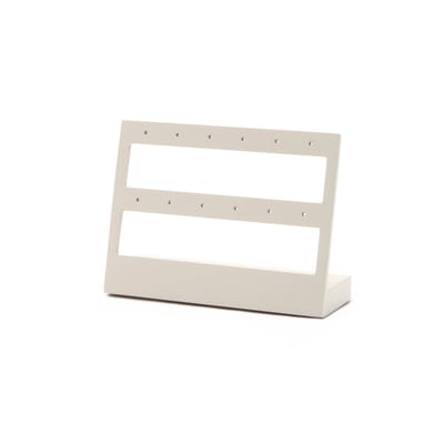 Oorringen display beige