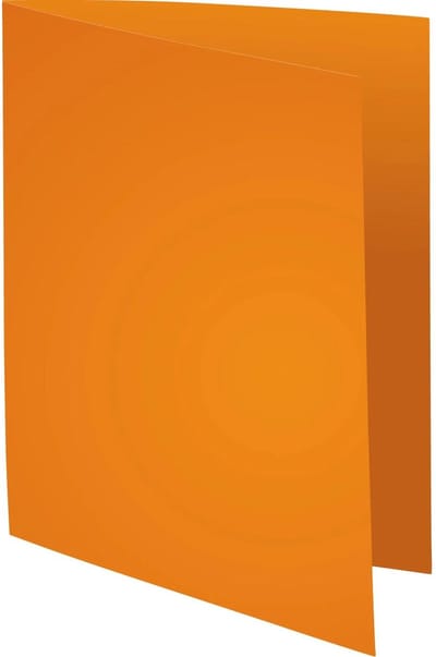 Exacompta 5x SUPER 160 - Pak van 100 dossiermappen 160g/m2- 24x32 cm voor A4. - Oranje - 340007E