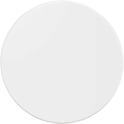 Tuintafelblad Rond - Terrasplaat Modern - Buitenleven Genieten - Weerbestendig Oppervlak - 30x30 cm - Hoogglans Wit