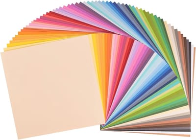 Gekleurd karton glad multipack 305 x 305 cm - Assorti - Florence