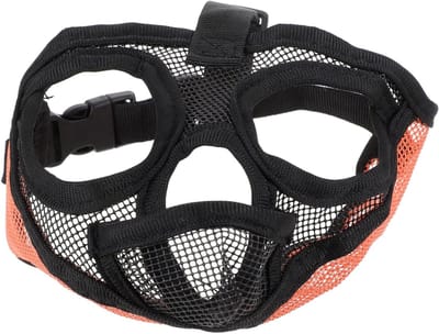 Hondenmuilkorf Ademend - Hondenmasker Mondkapje - Voorkomen Bijten - Verstelbare Pasvorm - 12x12cm - Diverse Kleuren