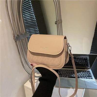Dames Luxe Design Crossbody Schoudertassen PU Leer Dames Vintage Zadel Tas Effen Kleur Messenger Bag Kleine Handtas bolsas 19x7x15.5cm gray