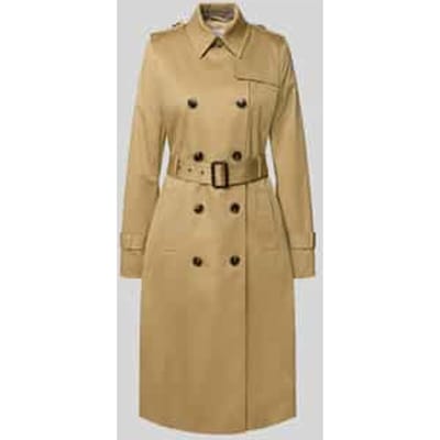 Regular fit trenchcoat van katoenmix