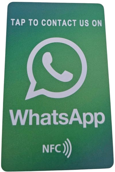 WhatsApp NFC Kaart met NFC