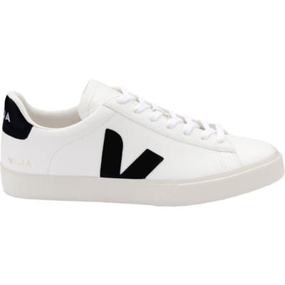 Leather Upper Sneakers - White