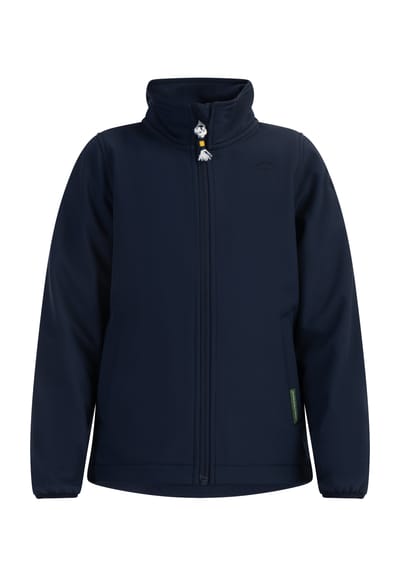 Schmuddelwedda Softshelljack - gerecycled materiaal Meisje marine