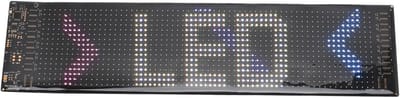 Flexibel LED Bord - Verlicht Paneel - Auto Etalage - App Bediening RGB - 374 x 92 mm - Zwart
