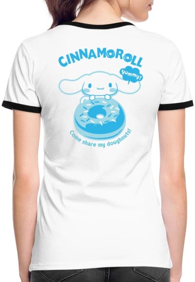 Cinnamoroll Come Share My Doughnuts! Vrouwen Contrast Shirt