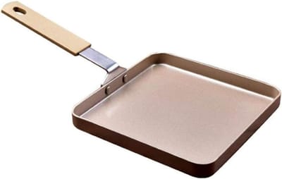 Pannenkoekenpan Vierkant - Grillpan Crêpepan - Gelijkmatig Bakken - Premium Antiaanbaklaag - 5 Liter - Zwart