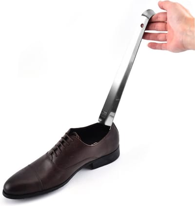 Repus - Schoenlepel - 30 CM - Aantrekhulp - Schoentrekker - Roestvrij staal - Metaal - Premium