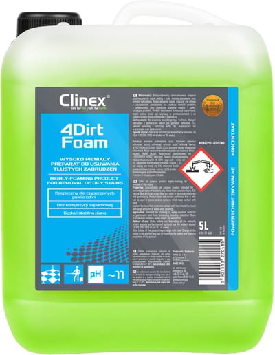 Clinex 4Dirt Foam Hoogschuimende Ontvetter 5 liter