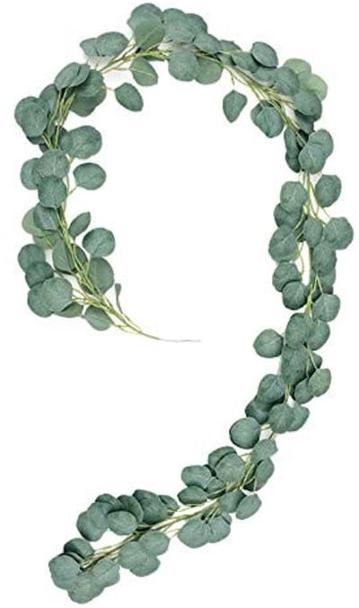 Dailygoods- Eucalyptus Wijnstok 2 m - Kunstplant - Nepplanten voor binnen - Bruiloft Decoratie - Natuurlijke Uiterlijk - Zijdemateriaal - Nepplant