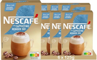 NESCAFÉ Gold Type Cappuccino Minder Zoet Sticks ( 6 x 10 x 12,5g)