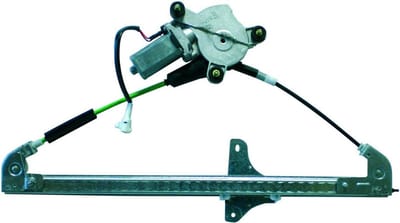 Raamheffer Links - Ruithendel - Auto Reparatie - Elektrische Bediening - 1 Stuk - Geborsteld Nikkel