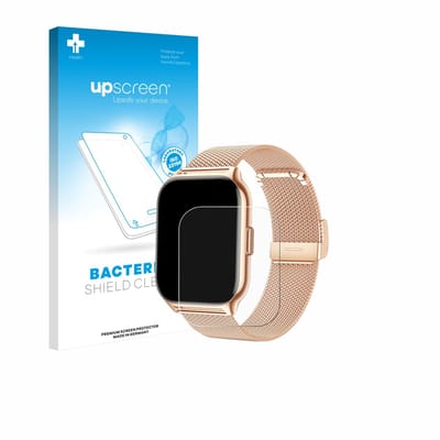 upscreen - Screenprotector voor APAUK Smartwatch 2.01" - Folie Beschermfolie transparant antibacterieel