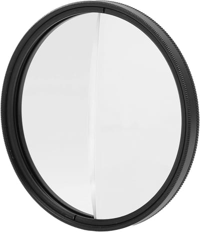 Gesplitst dioptriefilter en dioptrieprisma van helder optisch glas voor camerafotografie, vergroting en scherpstelling