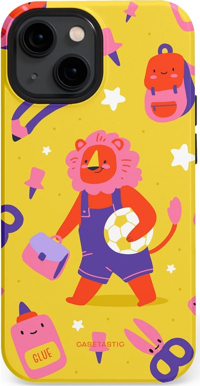 Casetastic hoesje geschikt voor Apple iPhone 13 mini - MagSafe - Dubbellaagse bescherming - Krachtige lessen - Fashion Case - Goud Koraal