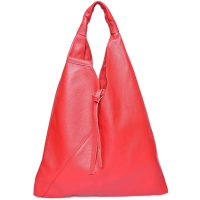 Anna Luchini Rood Rundleer Tas