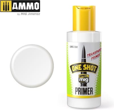 AMMO by Mig Jimenez Hobbyverf Acrylverf - MIG 2041 One Shot Primer - Transparent - Acryl (60 ml) Verf flesje - 60 ml