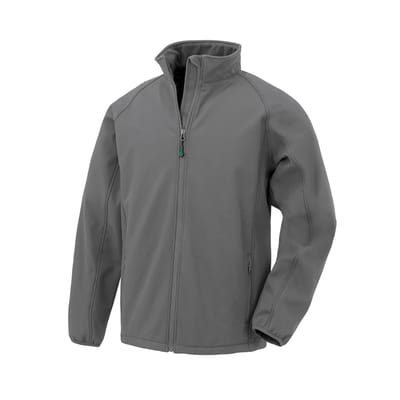 Result Recycled 2-Layer Printable Junior Softshell Jacket RT901J - grey - L (9-10)