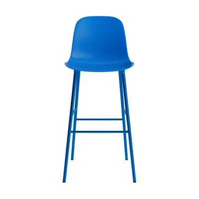 Normann Copenhagen Form Barstoel staal - NormannCopenhagenFormBrightBlue - 75 cm