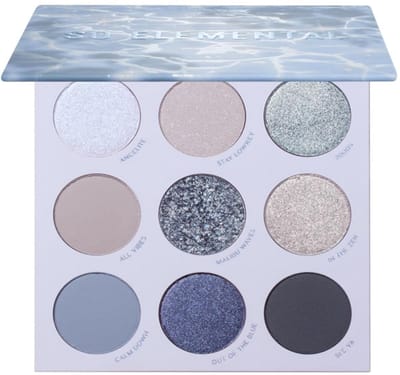 ColourPop So Elemental Oogschaduw Palette – Blauw & Zilver – Metallic & Matte – Hoog Gepigmenteerd – Laat je creativiteit de vrije loop