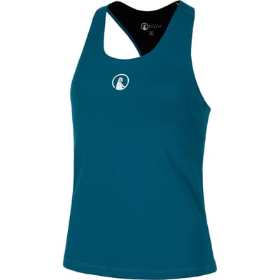 Quiet Please Create Inside In Tanktop Dames-Petrolblauw,Wit