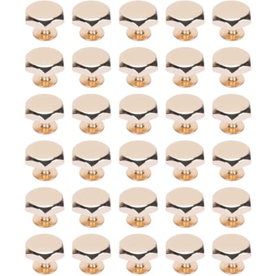 30 Jeu de Rivets Vis Métal Forme Hexagonale Kit Vêtements Ceintures Sacs Quincaillerie Décoration Accessoires 12mm or