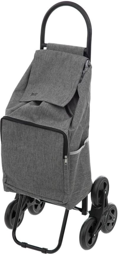 Boodschappentrolley met 6 wielen van metaal - Nomadisch - H 99 cm Folding Shopping Trolley