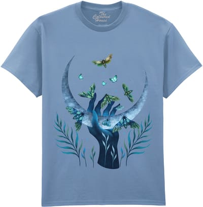 Maan Mot Moth Hand The Coloured House T-shirt M