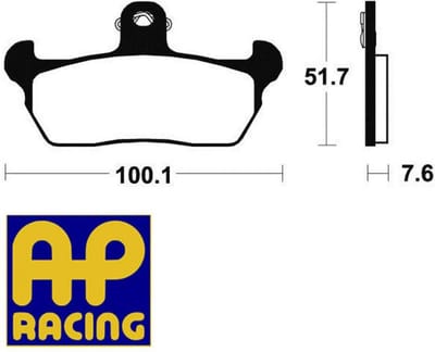 AP Racing-remblok voor Cagiva 125 K7 motorfiets, bouwjaar 1990 t/m 1994, nieuw