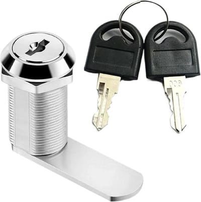 Nokkenslot Set - Veiligheidsslot Brievenbus - Post Beschermen - Weerbestendig Ontwerp - 6 Stuks 20mm - Zilverkleurig