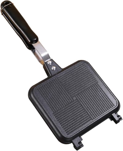 Sandwich Maker - Tosti Pan - Snelle Maaltijden - Dubbelzijdig Grillen - 35 cm - Zwart