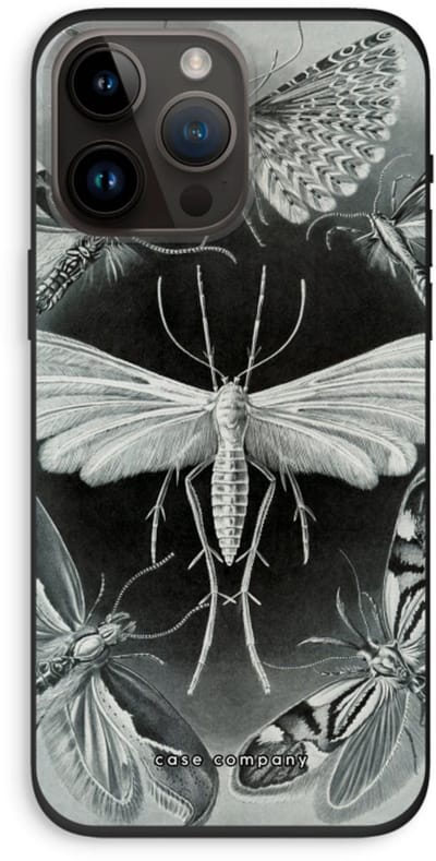 Case Company® - Hoesje geschikt voor iPhone 14 Pro Max hoesje - Haeckel Tineida - Biologisch Afbreekbaar Telefoonhoesje - Bescherming alle Kanten en Schermrand