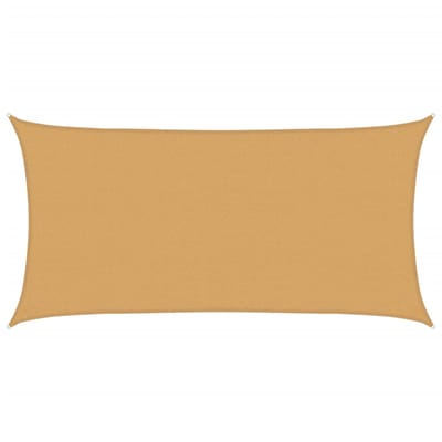 vidaXL - Zonnezeil - 160 - g/m² - rechthoekig - 2x3,5 - m - HDPE - zandkleurig