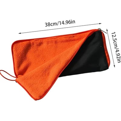 Paraplu Tas Chenille Buiten Paraplu Opbergtas met Rits Super Absorberende Opbergtas Sneldrogende Parapluhoes rood