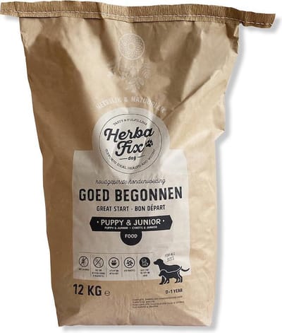 Herbafix Goed Begonnen - Hondenvoeding - Puppy brokken - 12 kg