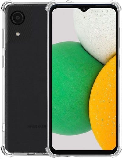 Geschikt voor Samsung A03 Core Hoesje – Shock Proof Case – Cover Transparant