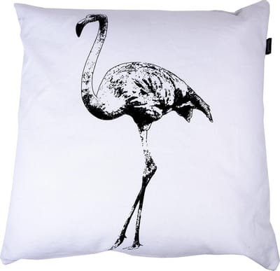 In The Mood Flamingo - Sierkussen - Ivoor/Zwart - 50x50 cm