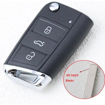 Coque de clé de voiture pour Volkswagen Tiguan Vw Golf 7 4 5 Mk4 6 Mk7 Virtus Pour Skoda Octavia A7 Seat Leon Ibiza Altea black