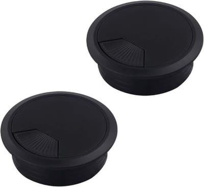 Kabeldoorvoer voor Bureau, 2 Stuks, 60mm, Ideaal voor Kabelbeheer, Deskundige Oplossing voor Thuis en Kantoor