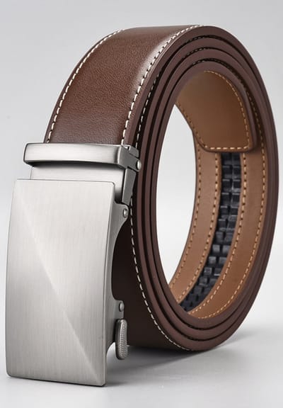 longziming -Beige Elastische Geweven Riem - Stretch Riem Heren & Dames - Casual Jeans & Broeken - Stevige Metalen Gesp - Comfortabele Flexibele Tailleband